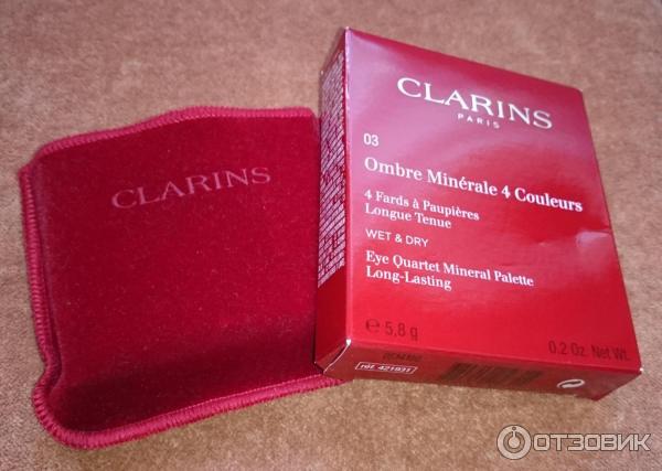 Минеральные тени для век Clarins Ombre Minerale 4 Couleurs фото