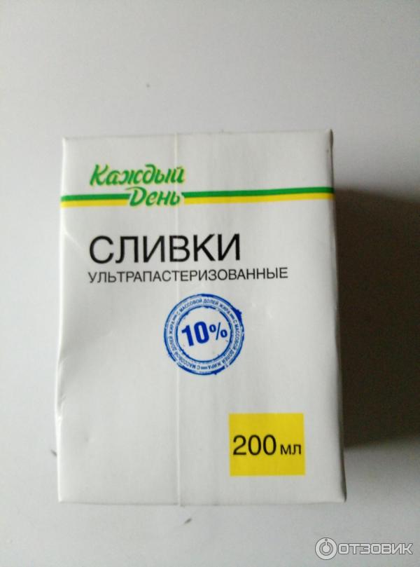 Сливки Каждый день 10% фото