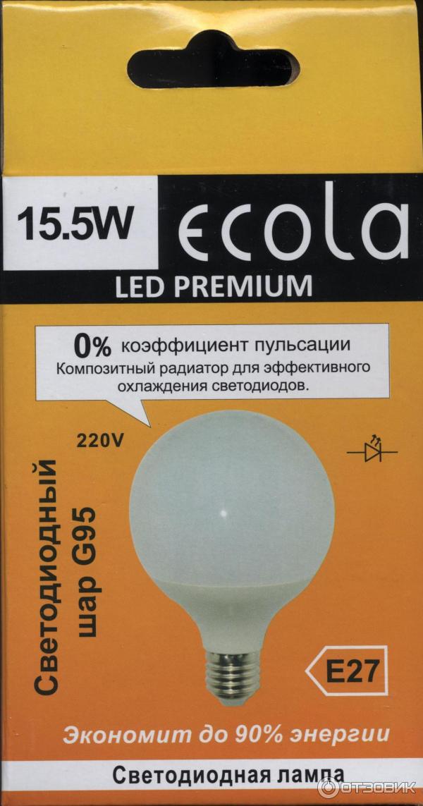 Лампа светодиодная Ecola Led Premium K7LV15ELC 15,5W G95 E27 4000k фото