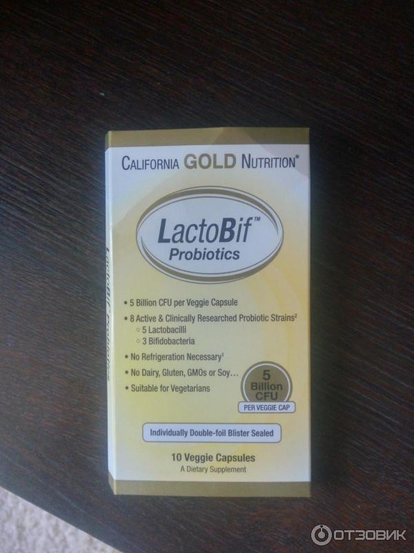 Пробиотики California Gold Nutrition LactoBif фото