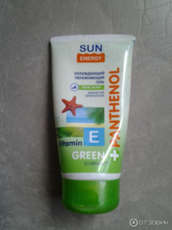 охлаждающий гель после загара Green panthenol sun energy