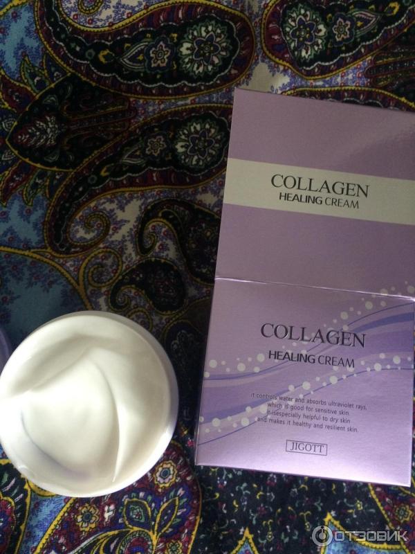 Collagen Healing Cream коллагеновый крем для лица от Jigott фото