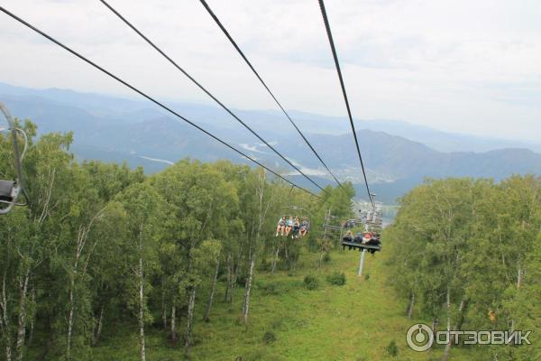 Канатная дорога у озера Манжерок (Россия, Озерное) фото