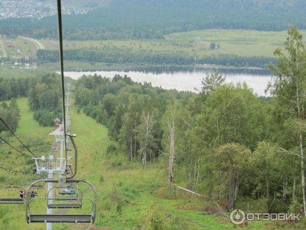 Канатная дорога у озера Манжерок (Россия, Озерное) фото