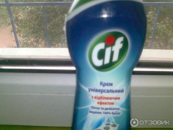 Чистящий крем Cif Ultra white фото