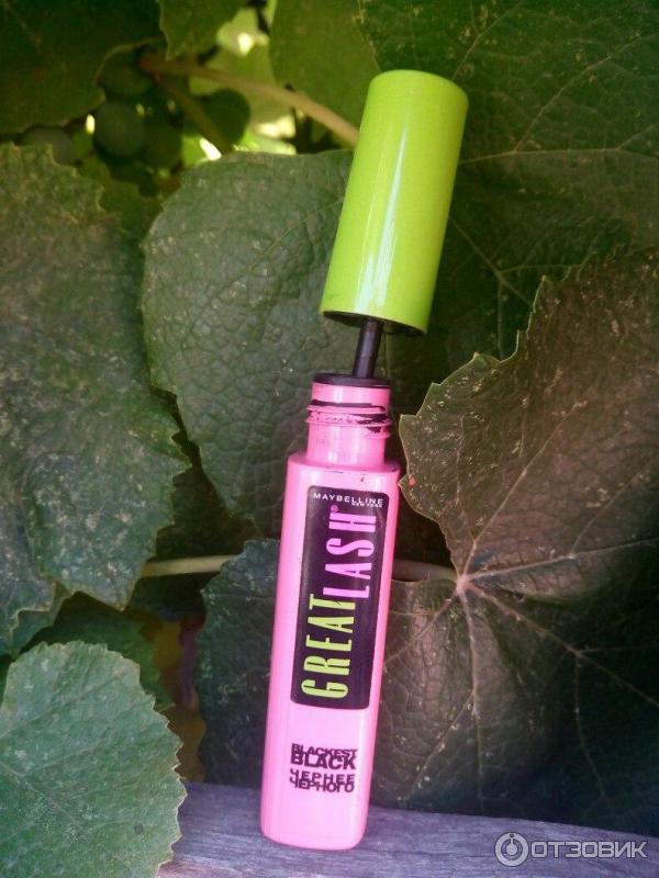 Тушь для ресниц Maybelline New York Great Lash Blackest Black Mascara фото