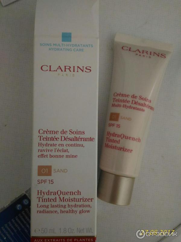 Увлажняющий тонирующий крем Clarins Hydra Quench Tinted Moisturizer SPF 15 фото