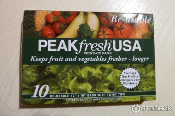 Многоразовые пакеты для хранения продуктов Peak Fresh фото