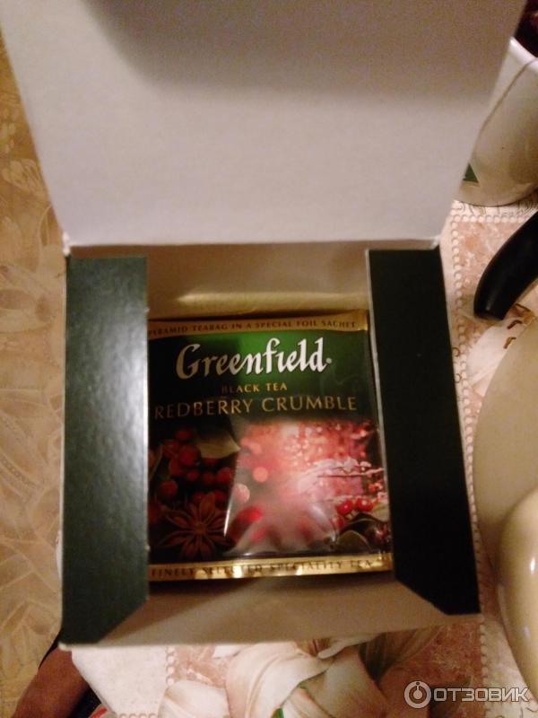 Чёрный чай Greenfield Redberry crumble