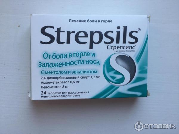 Таблетки для рассасывания Strepsils Ментолово-эвкалиптовые фото