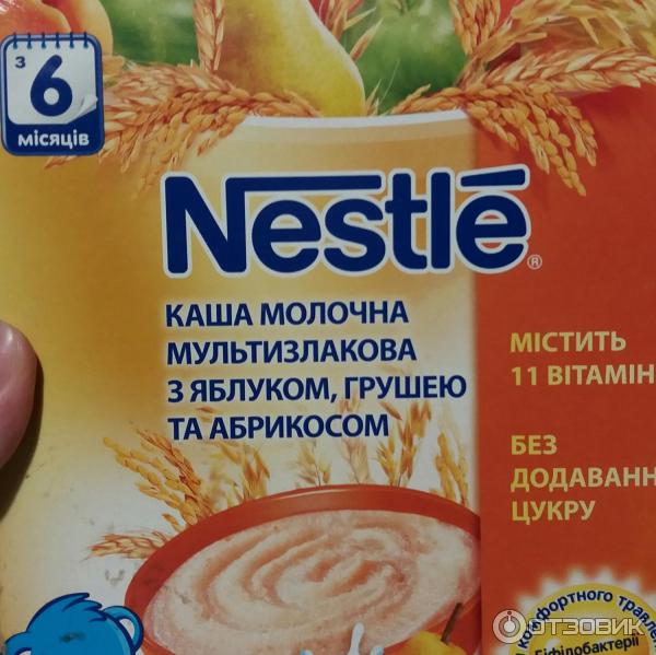 Каша молочная Nestle с яблоком, грушей и абрикосом фото