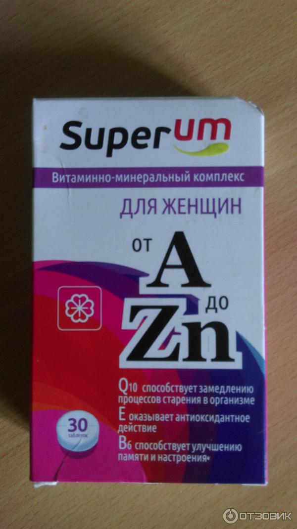 Витаминное-Минеральный комплекс Super Um для женщин от A до Zn фото