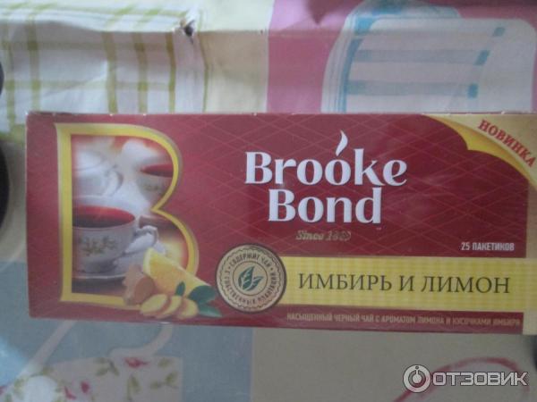 Чай Brooke Bond Имбирь и лимон фото