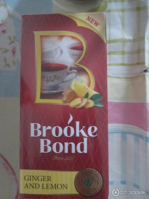 Чай Brooke Bond Имбирь и лимон фото