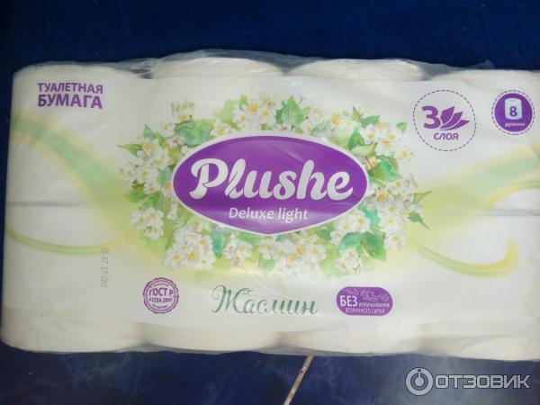 Туалетная бумага Plushe Deluxe light фото