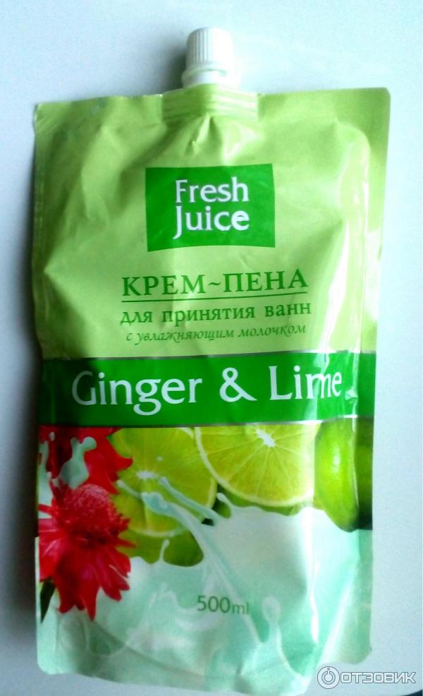 Крем-пена для ванн Fresh Juice Ginger&Lime фото