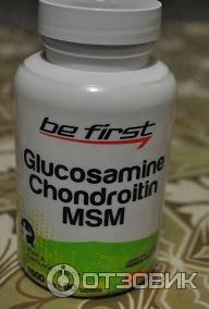 Препарат для суставов и связок Be First Glucosamine + Chondroitin + MSM фото