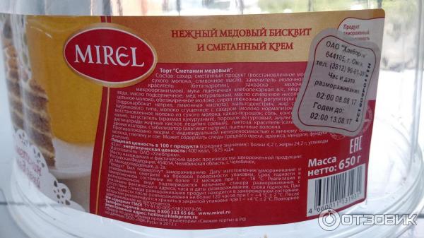 Состав продукции