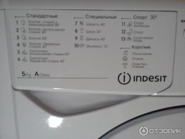 Стиральная машина Indesit IWSB 5105 фото