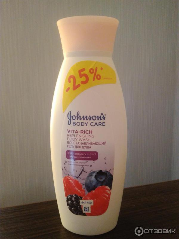 Восстанавливающий гель для душа Johnson's Body Care Vita-Rich фото