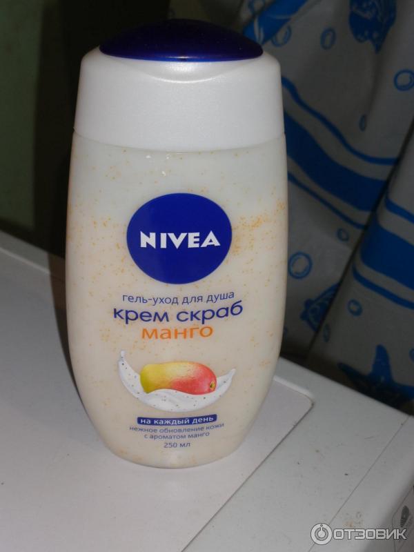 Гель-уход для душа Nivea Крем скраб манго фото