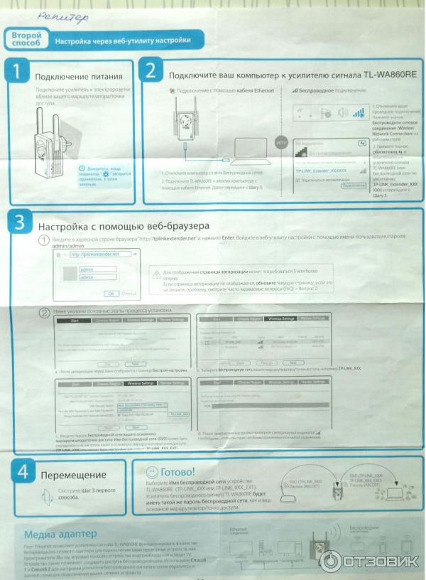 Wi-Fi точка доступа TP-Link TL-WA860RE фото