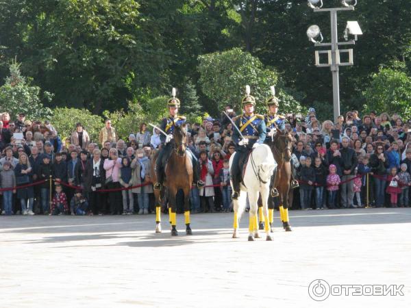 Развод конных и пеших караулов на Красной площади (Россия, Москва) фото