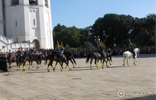 Развод конных и пеших караулов на Красной площади (Россия, Москва) фото