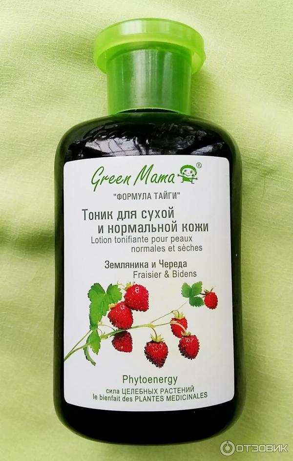 Тоник для сухой и нормальной кожи Green Mama Череда и земляника фото