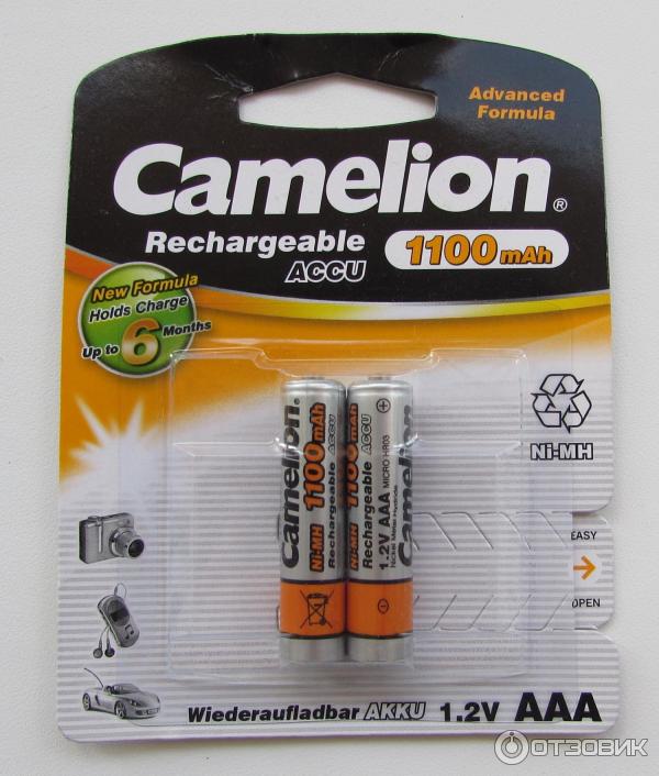 Батареи аккумуляторные Camelion 1100 mAh фото