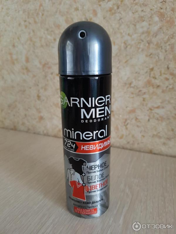 Дезодорант-антиперспирант Garnier Men Mineral Невидимый 72 часа фото