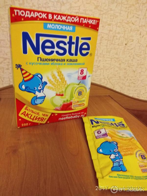 Каша Nestle молочная фото