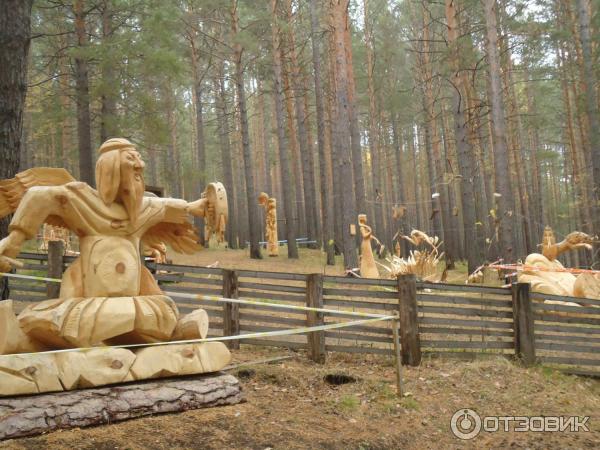 Парк деревянных скульптур Лукоморье, Савватеевка фото