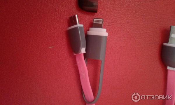 Комбинированный USB шнур Remax— Lightning (Apple) + microUSB (Android) 2 в 1 фото