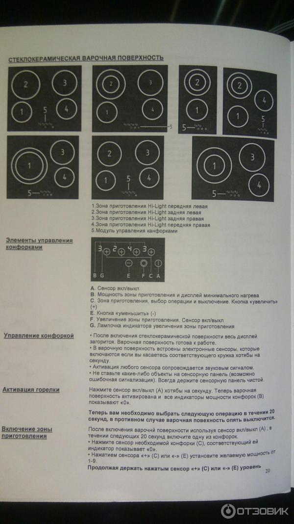 Встраиваемая стекло-керамическая варочная поверхность Evrodomo EHC 604 G2 фото