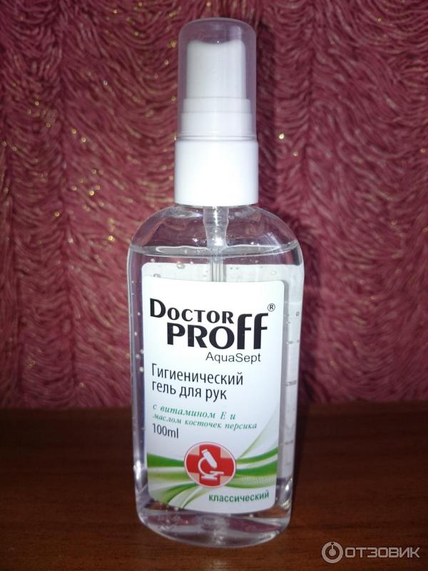 Гигиенические гели для рук Doctor Proff AquaSept фото