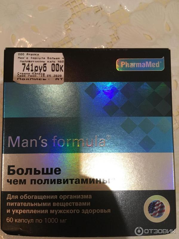 Mans formula простата форте капс капсулы отзывы. PHARMAMED man's Formula.