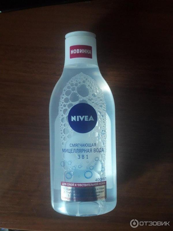 Смягчающая мицеллярная вода NIvea 3 в 1 для сухой и чувствительной кожи фото