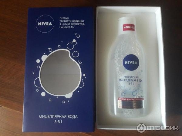 Смягчающая мицеллярная вода NIvea 3 в 1 для сухой и чувствительной кожи фото