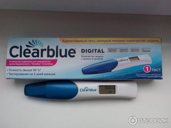 Тест на беременность Clearblue: цена, отзывы, фото и инструкция