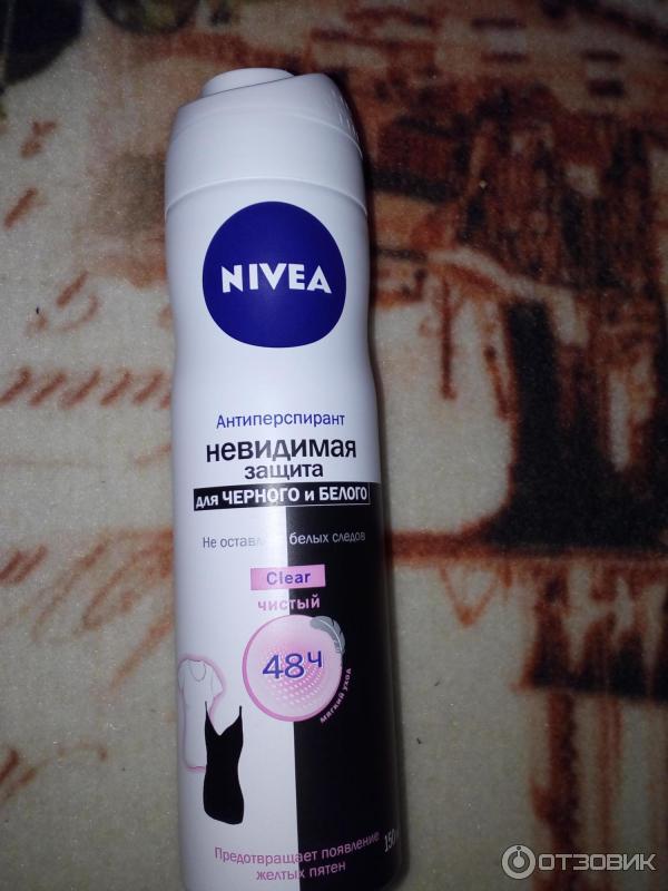 Антиперсперант Невидимая защита для черного и белого Clear Nivea фото