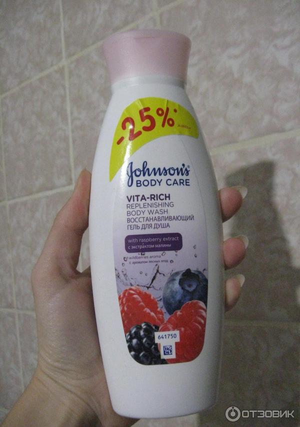 Восстанавливающий гель для душа Johnsons Body Care Vita-Rich фото