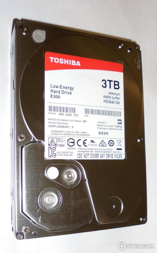 Жесткий диск Toshiba E300 Low-Energy HDWA130 HDKPJ30AKA01 SATA 3TB