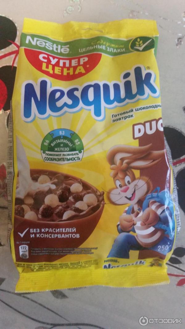 Готовый завтрак Nesquik Duo Nestle фото