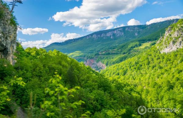 Дорога к мосту Джурджевича над рекой Тара. Черногория.