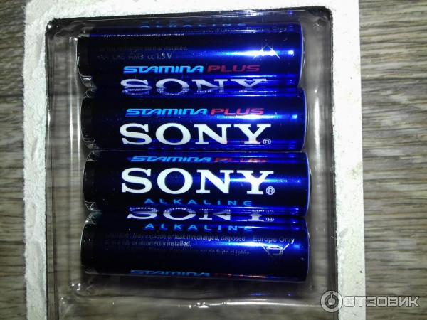 Алкалиновые батарейки Sony фото