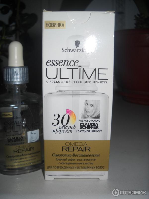 Сыворотка-восстановление Schwarzkopf Essence Ultime Serum Omega Repair для волос фото