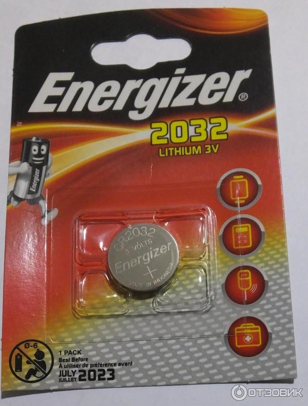 Литиевый элемент питания Energizer CR2032 3 v