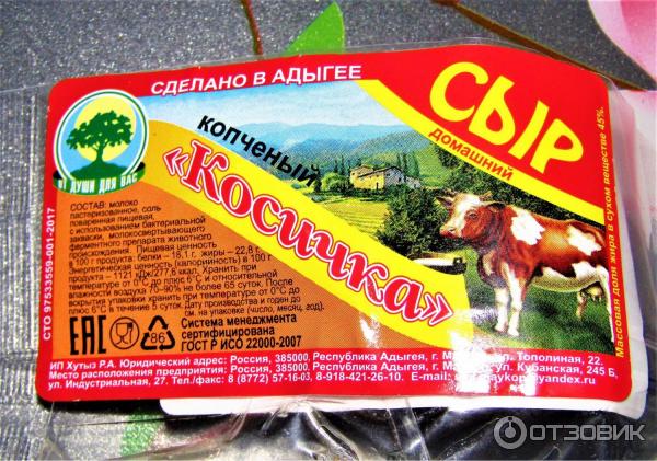 Сыр Дондуковский Пряди домашний копчёный 45%, 100г - купить с доставкой в Москве