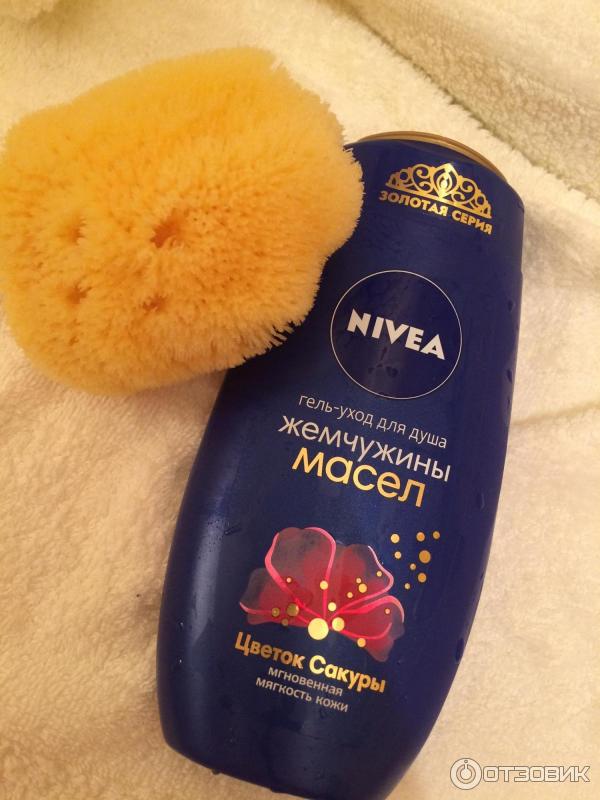 Гель-уход для душа Nivea Жемчужины масел Цветок сакуры фото